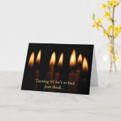 Carte L'Anniversaire-Rotation de 50 n'est pas aussi (Fleur jaune)