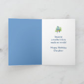 Carte L'anniversaire souhaite la fille de l'oiseau de (Intérieur)