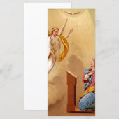Carte L'Annonciation de la Vierge Marie (Devant / Derrière)