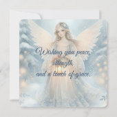 Carte Lanterne céleste de l'ange d'hiver de la grâce (Dos)