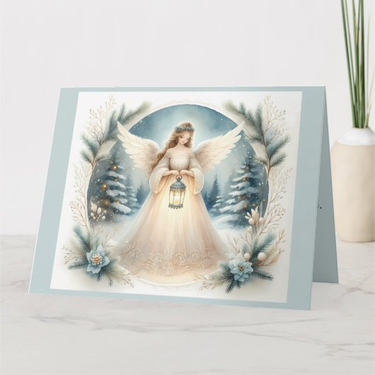 Carte Lanterne céleste de l'ange d'hiver de l'espoir (Devant)