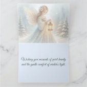 Carte Lanterne céleste de l'ange hivernal du réconfort (Intérieur)