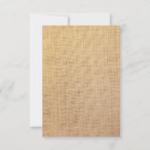 Carte Lanterne ensoleillée avec ruban d'ivoire et toile  (Dos)