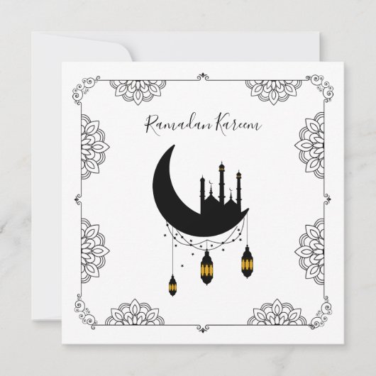 Carte Lanternes de la Mosquée du Ramadan (Devant)