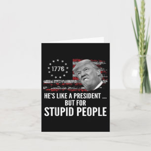 Carte L'Anti-Trump Ressemble À Un Président, Mais À Un I
