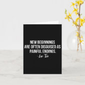 Carte Lao Tzu New Beginnings Quote (Fleur jaune)