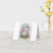 Carte Lapin (Fleur jaune)