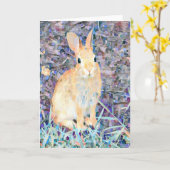 Carte Lapin (Fleur jaune)