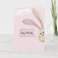 Lapin Anniversaire En Rose