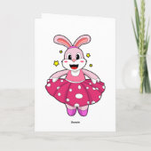 Carte Lapin au ballet danse (Dos)