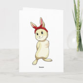 Carte Lapin avec Bandana (Dos)