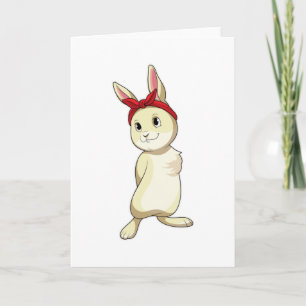 Carte Lapin avec Bandana
