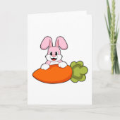 Carte Lapin avec carotte (Devant)