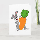Carte Lapin avec Carotte (Devant)