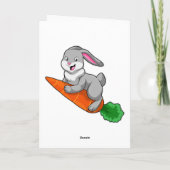 Carte Lapin avec carotte (Dos)