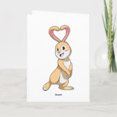 Carte Lapin avec cœur (Dos)