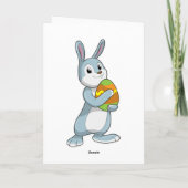 Carte Lapin avec oeuf (Dos)
