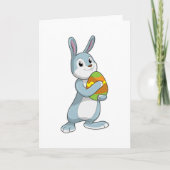 Carte Lapin avec oeuf (Devant)