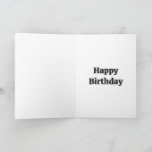 Carte Lapin avec un gâteau d'anniversaire Cupcake (Intérieur)