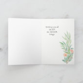 Carte Lapin avec Watercolor Wreath Pâques (Intérieur)