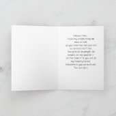 Carte Lapin Bébé Mignon en Barboteuse Fleurie d'Encourag (Intérieur)