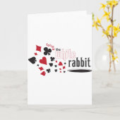 Carte Lapin blanc (Fleur jaune)