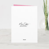 Carte Lapin blanc de Pâques dans les tulipes (Dos)