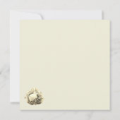 Carte lapin blanc et fleurs (Dos)