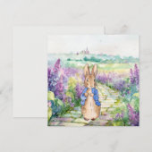 Carte Lapin classique chemin de lavande pavé (Devant / Derrière)