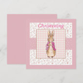 Carte Lapin classique dans une veste rose (Devant / Derrière)