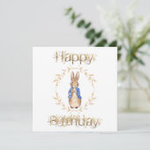 Carte Lapin classique en veste bleue (Debout devant)