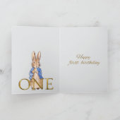Carte Lapin classique en veste bleue (Intérieur)