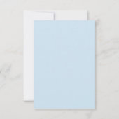 Carte Lapin classique en veste bleue Félicitations (Dos)