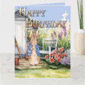 Carte Lapin classique Joyeux anniversaire (Devant)