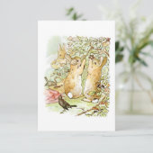 Carte Lapin : cueillette de Blackberry (Beatrix Potter) (Debout devant)