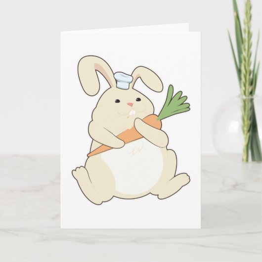 Carte Lapin cuisinier à la carotte (Devant)