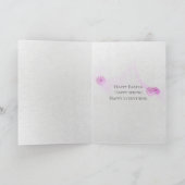 Carte lapin d'angora gris pour Pâques (Intérieur)