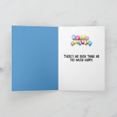 Carte Lapin d'anniversaire dans un sac à dos (Intérieur)