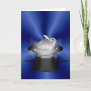 Carte Lapin dans le Casquette magique