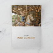 Carte Lapin de conte de fées classique Joyeux premier an (Intérieur)