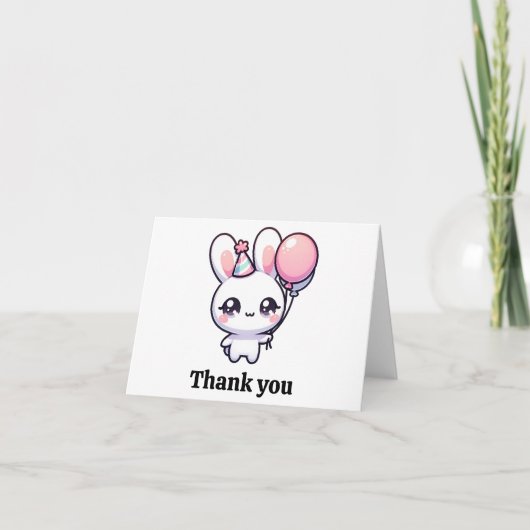 Carte Lapin de fête (Devant)