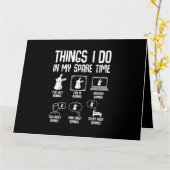 Carte Lapin De La Chose Que Je Fais Pendant Mon Temps Li (Fleur jaune)