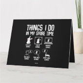 Carte Lapin De La Chose Que Je Fais Pendant Mon Temps Li (Dos)