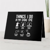 Carte Lapin De La Chose Que Je Fais Pendant Mon Temps Li (Devant)