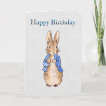 Lapin de livre illustré classique Joyeux Anniversa