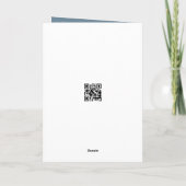 Carte Lapin de Noël avec arbre lumineux et grange (Dos)