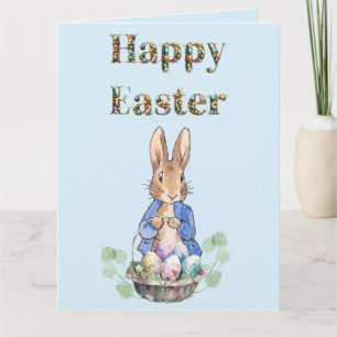 Carte lapin de Pâques