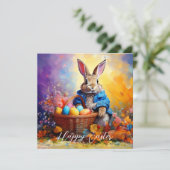 Carte Lapin de Pâques (Debout devant)