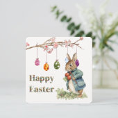 Carte Lapin de Pâques (Debout devant)