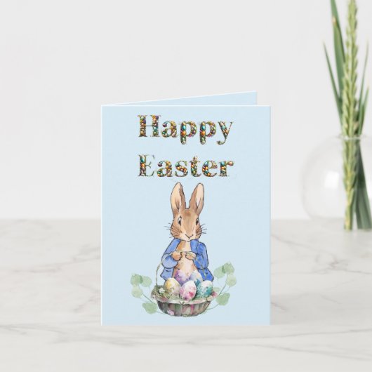 Carte lapin de Pâques (Devant)